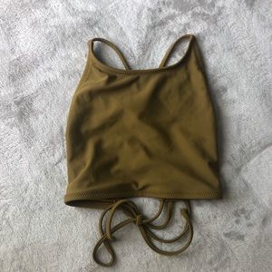 volcom halter swim top!